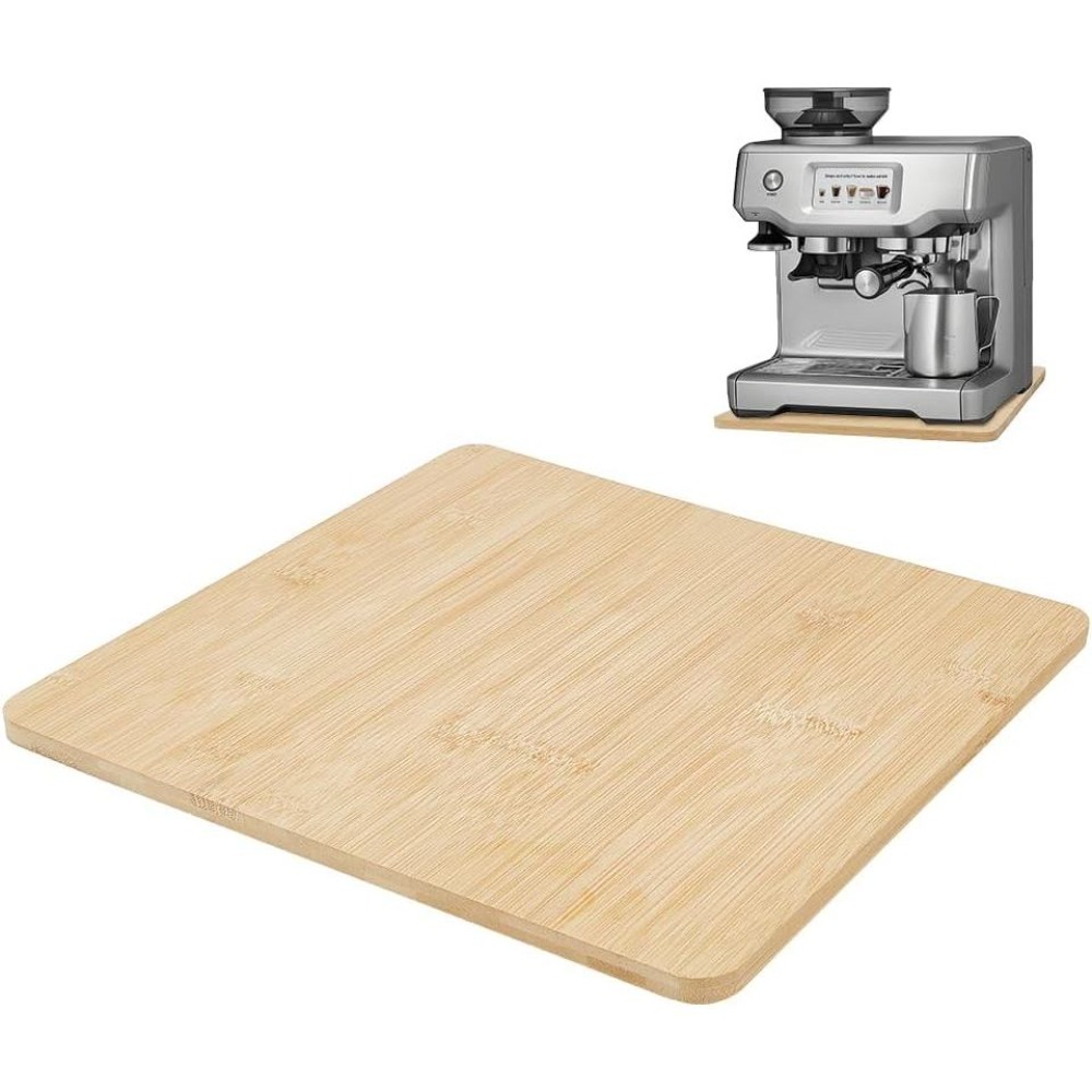 Kitchen Appliances Countertop - Bandeja Deslizante de Bambú para Cafetera,