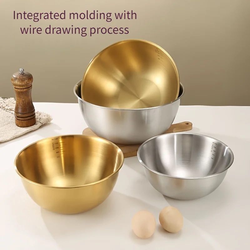 Juego de 3 Tazones de Acero In - Kitchen Appliances Store reseña y precio